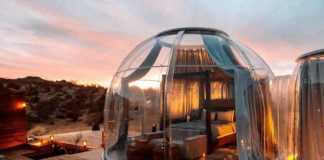 best places to go glamping in california Joshua Tree Remote Dessert Bubble Dome