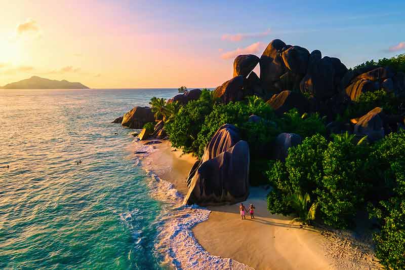 Anse Source D'Argent Beach, La Digue Island, Seyshelles