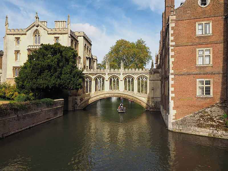 St John's College Bridge Of Sighs In Cambridge