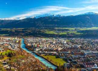 best things to do in innsbruck austria wide angle aerial panorama