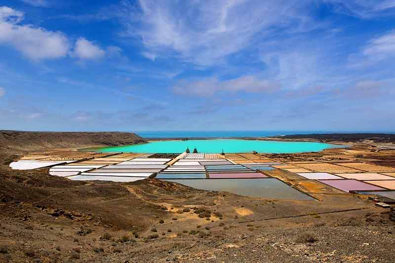 best things to do with kids in lanzarote patchwork of saltworks from a distance