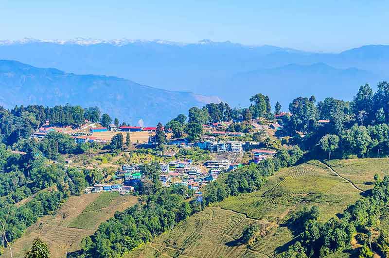 best time to visit India darjeeling drone view