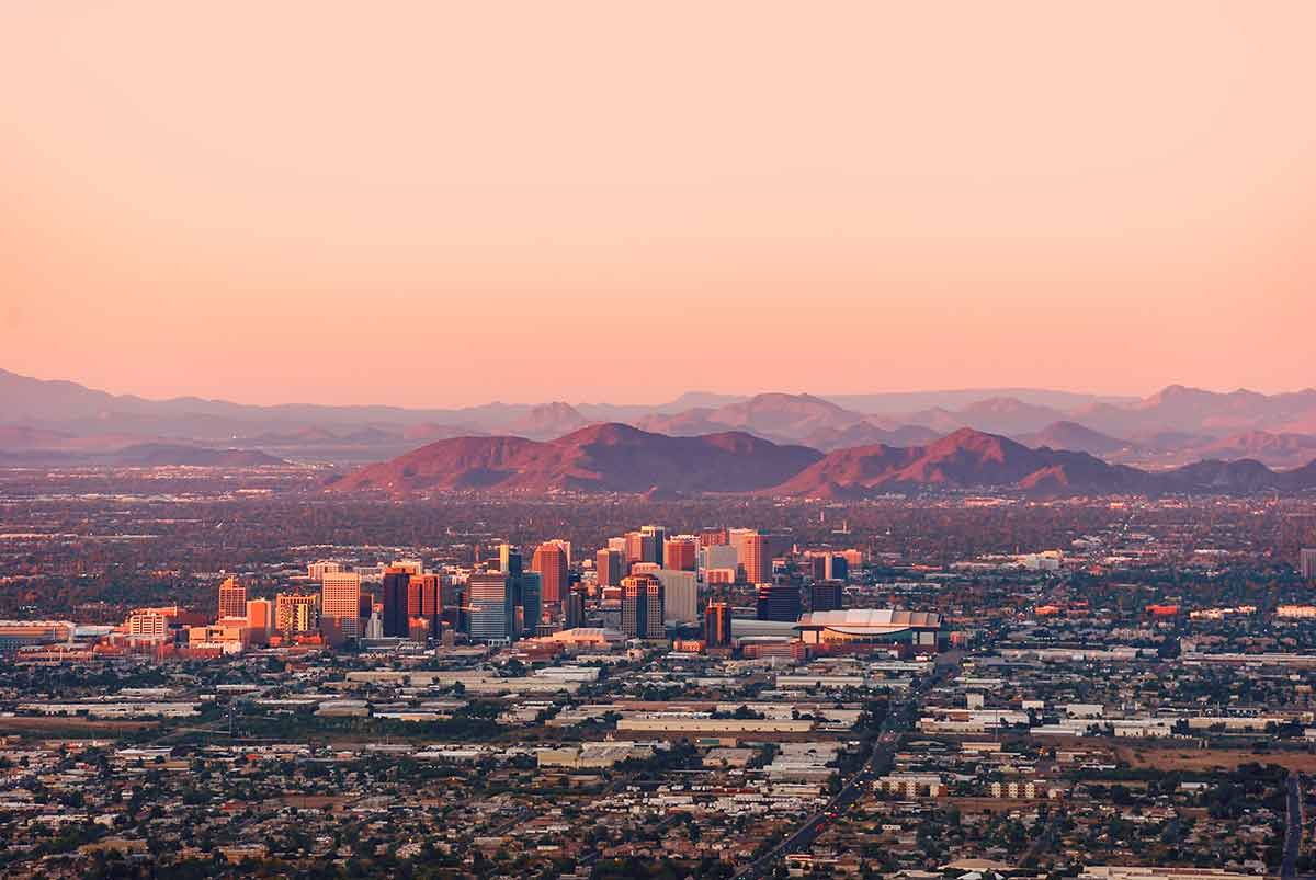 phoenix at night