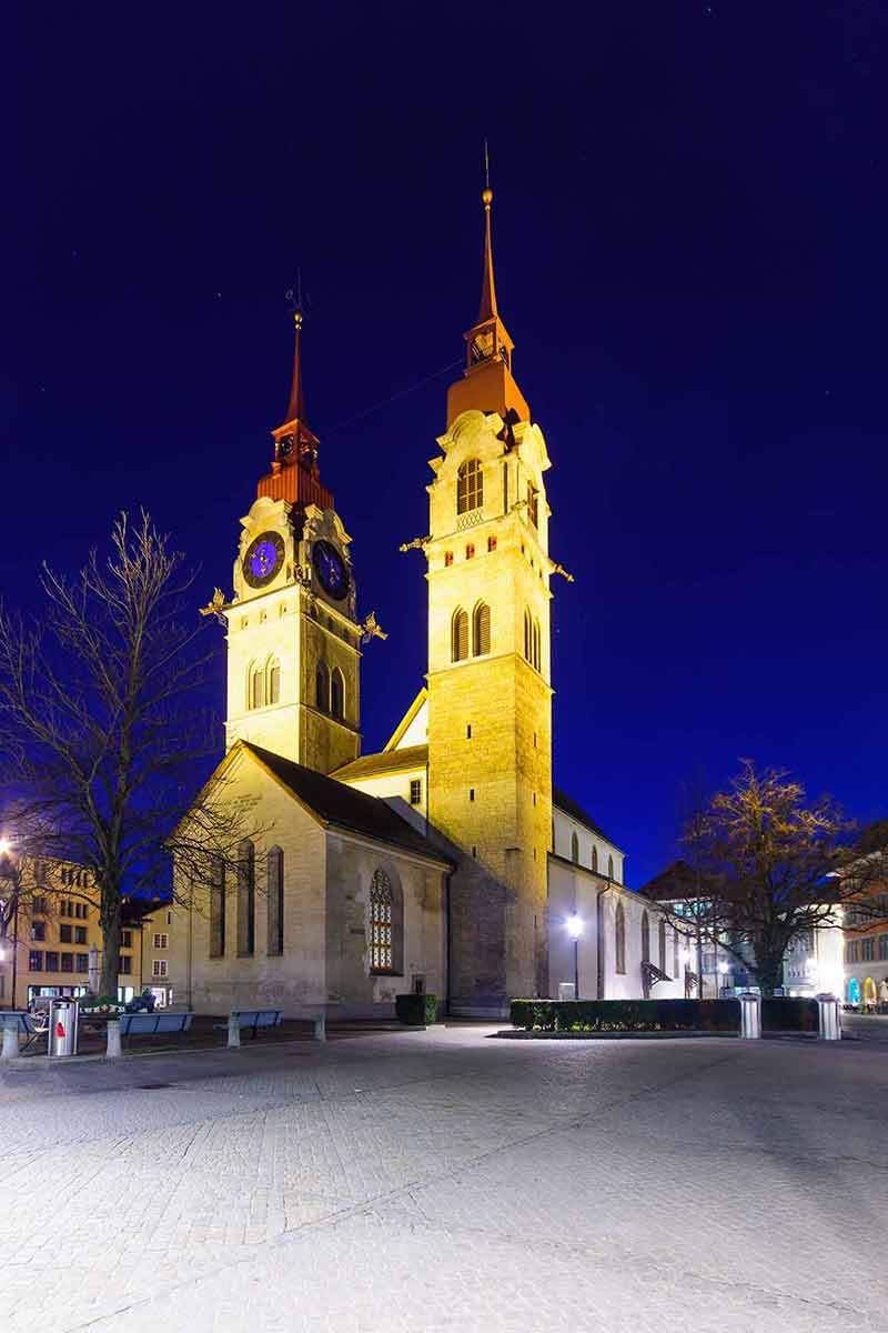 The Twin-towered town church in Winterthur