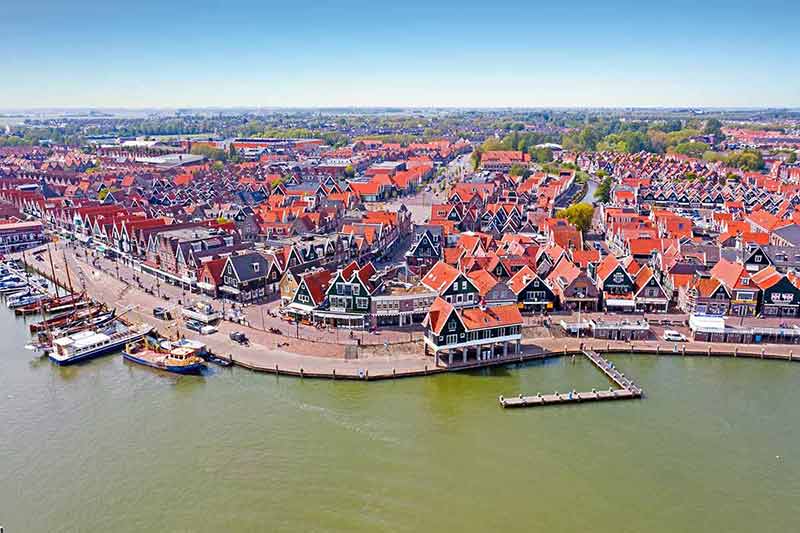 harbour and traditional village feel of Volendam