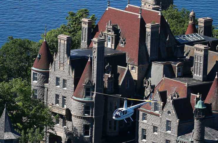 This Fairytale Castle Near Canada Is Almost Too Beautiful To Believe boldt castle hel;icopter