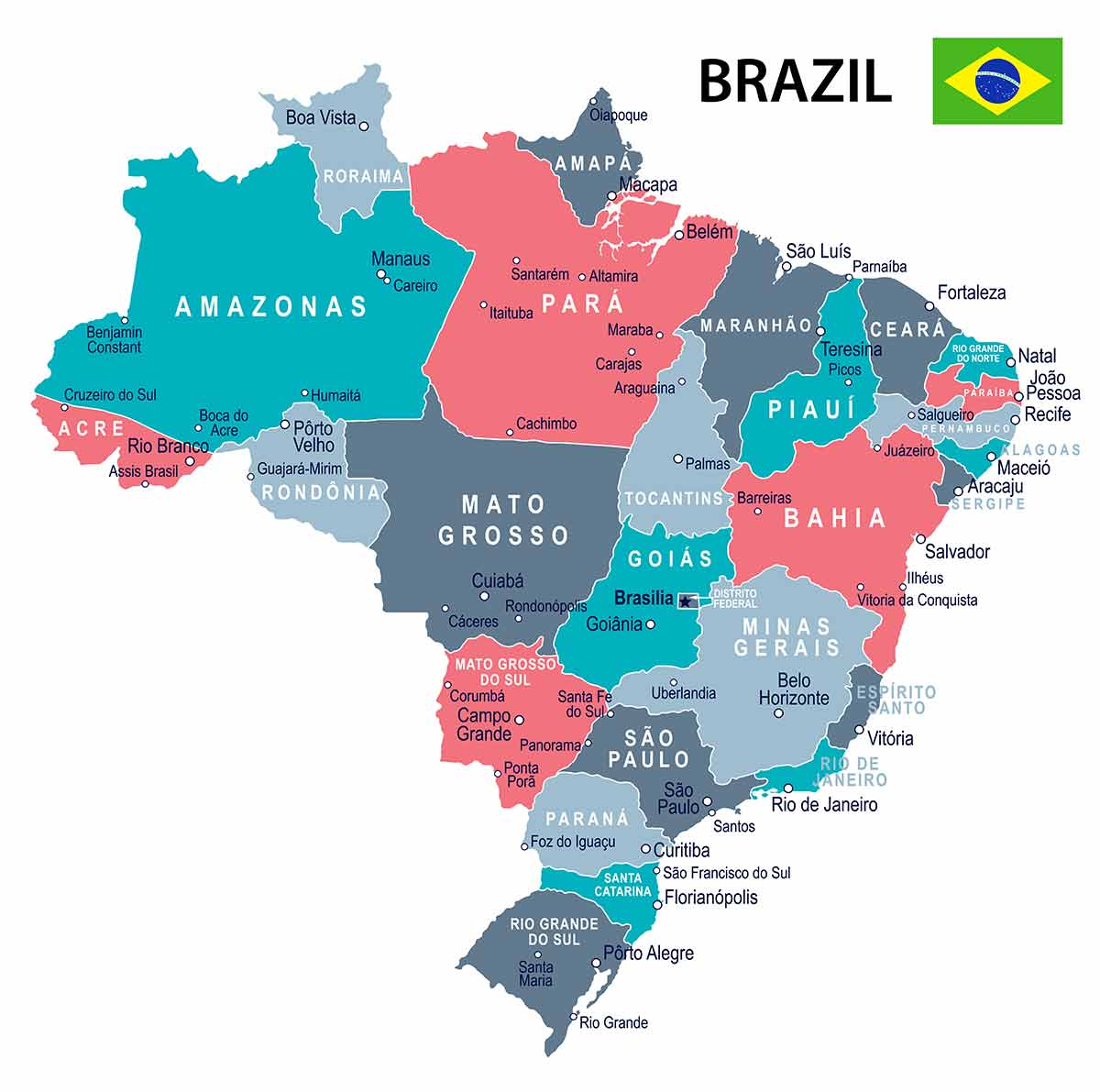 brazil cities map