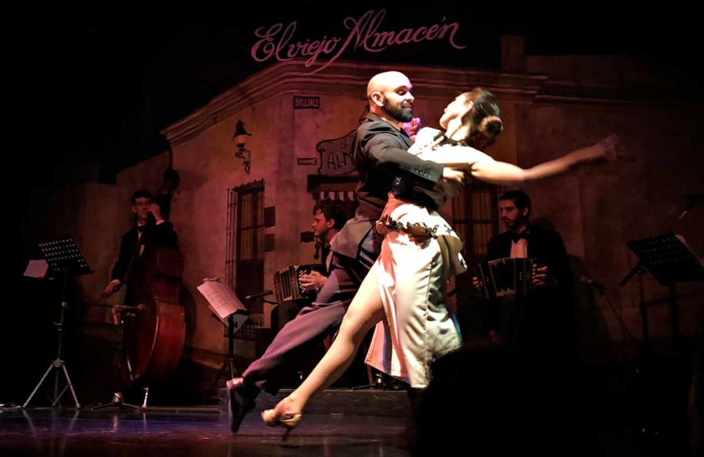 a couple at a buenos aires tango show