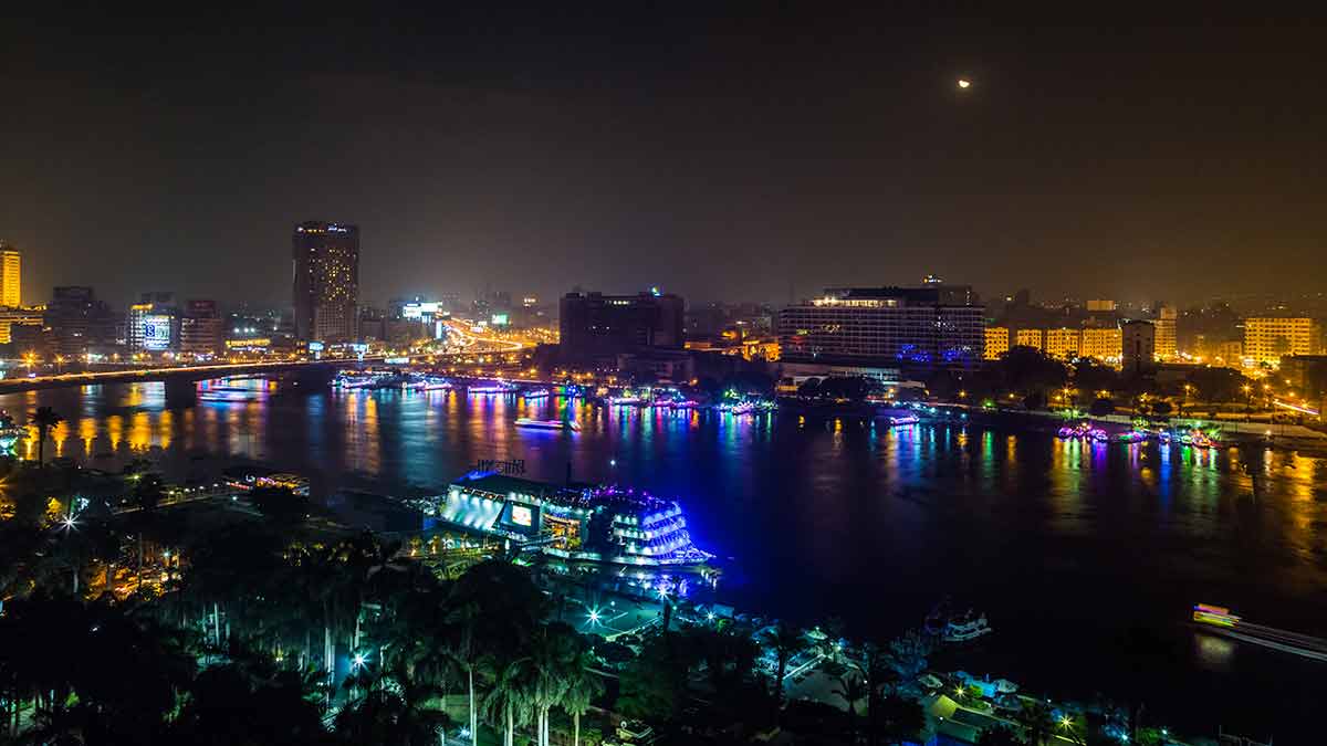 cairo egypt at night