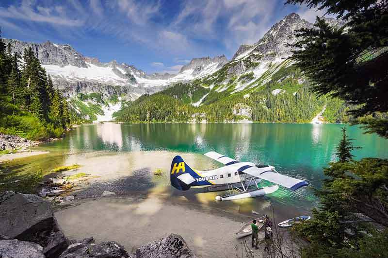 canadian national park gulf islands mail run plane