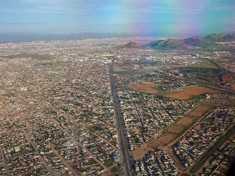 chihuahua city aerial view