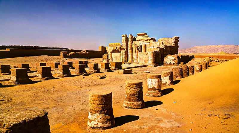 Ruins Of Deir El-Haggar Temple, Kharga Oasis, Egypt