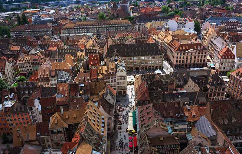 Roof top view, Strasbourg, France