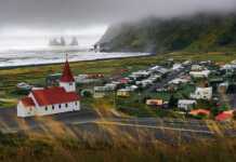 20 Incredible Cities In Iceland That Prove There’s More Than Reykjavik Heavy Clouds Over The Village Of Vik I Myrdal In Iceland