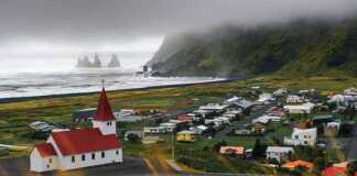 20 Incredible Cities In Iceland That Prove There’s More Than Reykjavik Heavy Clouds Over The Village Of Vik I Myrdal In Iceland