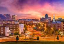 20 Massachusetts Cities And Towns That Bring New England To Life dusk over the city skyline of worcester