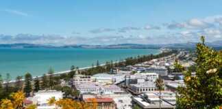 20 Stunning Cities And Towns In New Zealand You Have To See Art deco buildings in Napier aerial view