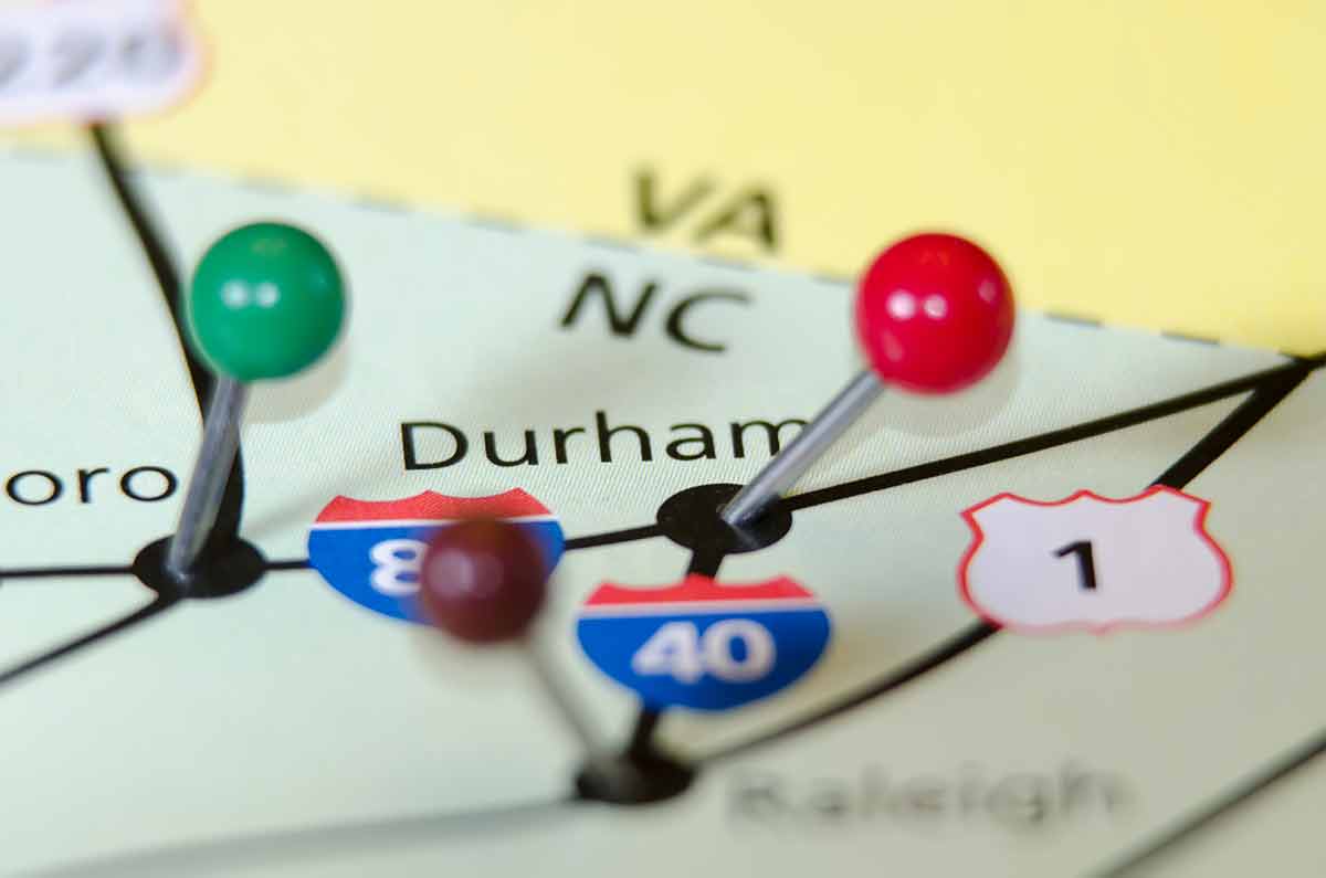 Durham North Carolina Pin Othe Map