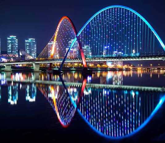 Expo Bridge In Daejeon, South Korea