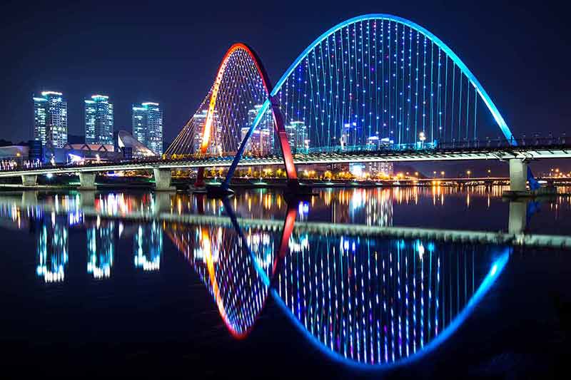 Expo Bridge In Daejeon, South Korea