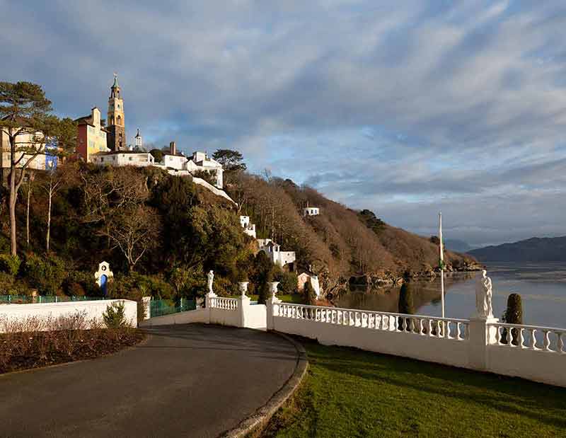 Winter Scene At Portmeirion In Wales