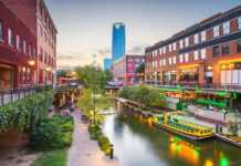 20 Oklahoma Cities You’ll Wish You’d Discovered Sooner cafes by the side of a waterway