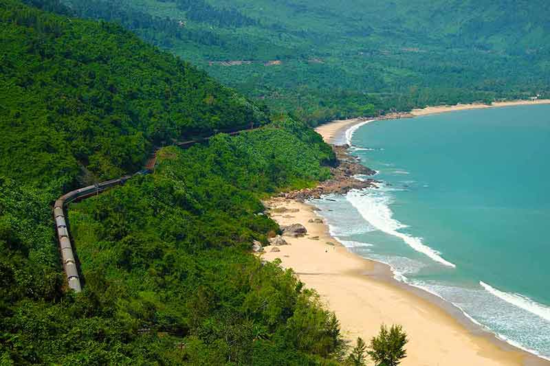Picture of Lang Co beach, one of the clear water beaches in vietnam