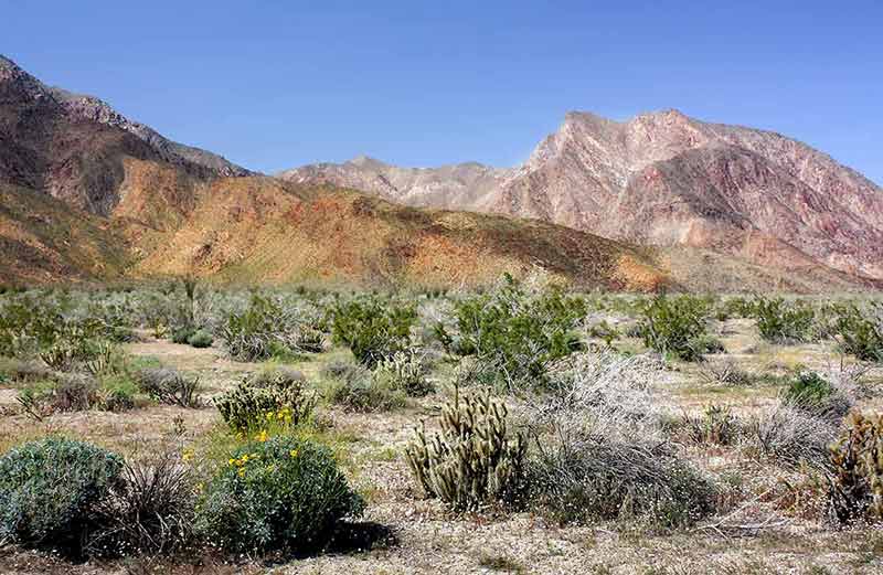 cool deserts in california coloured hues of the mountains