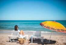 Young Beautiful Woman On The Beach Vacation Relax