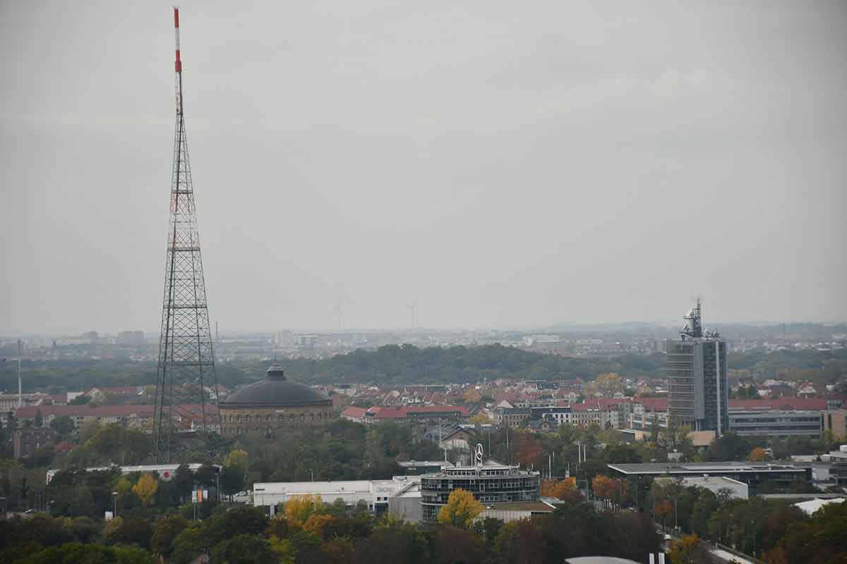 TV Tower And High-Rise Building Called City-Hoch Haus