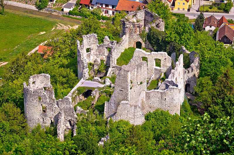 coolest things to do in croatia aerial view of the ruins