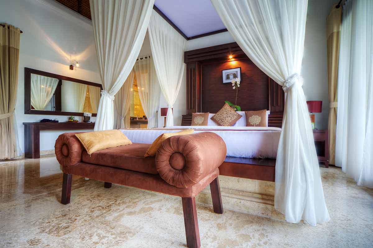 Luxury Tropical Villa Bedroom, Bali, Indonesia