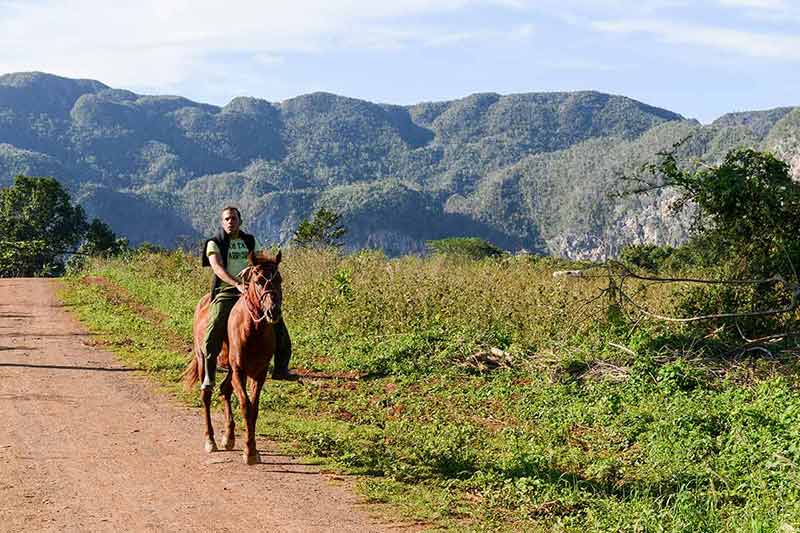 cuba best time to visit weather horse riding in Vinales