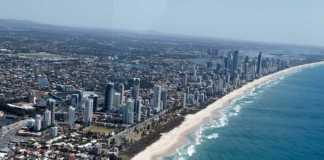 day trips from brisbane by car aerial view of surfers paradise
