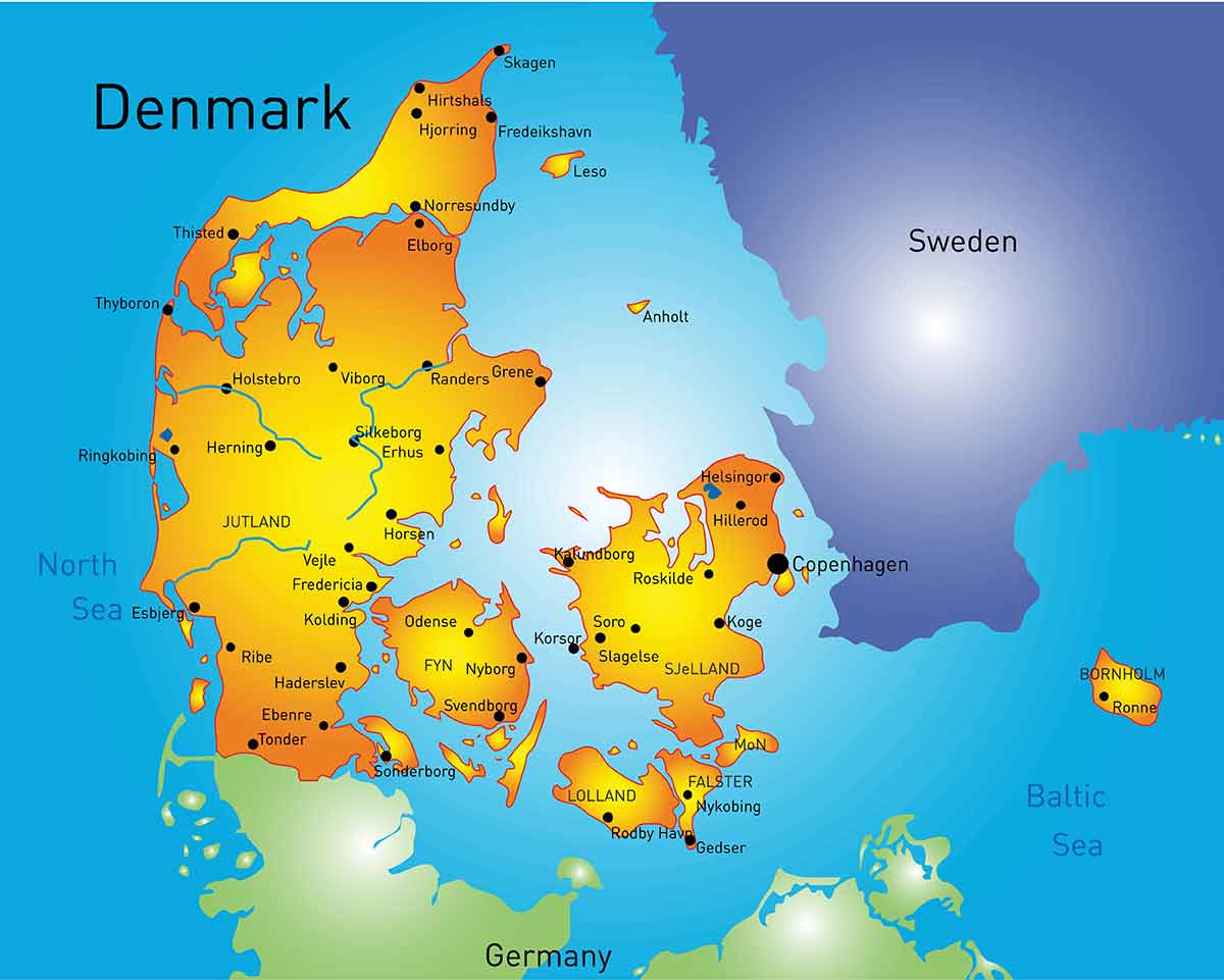 denmark map