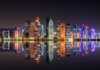 doha skyline at night