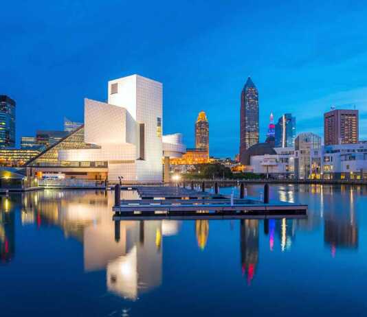Downtown Cleveland Skyline From The Lakefront