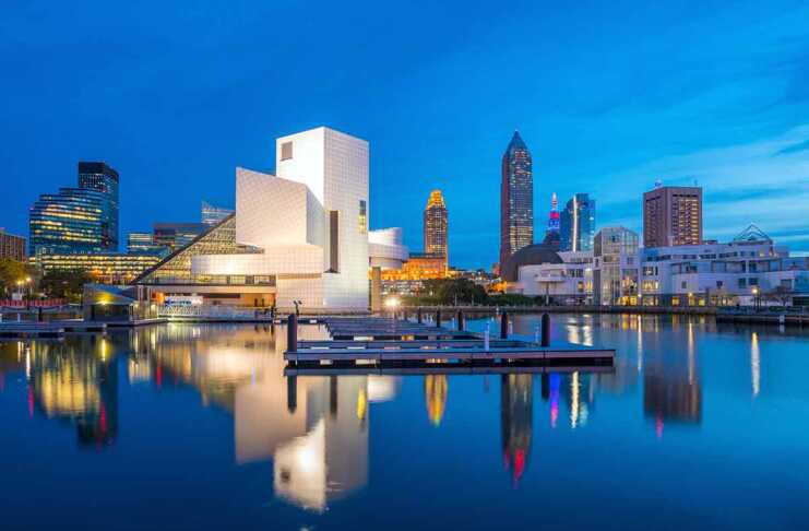 Downtown Cleveland Skyline From The Lakefront