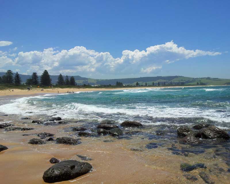 Going to the beach is one of the top things to do in Kiama