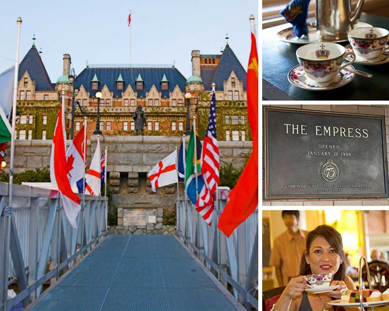Afternoon tea at the Fairmont Empress Hotel