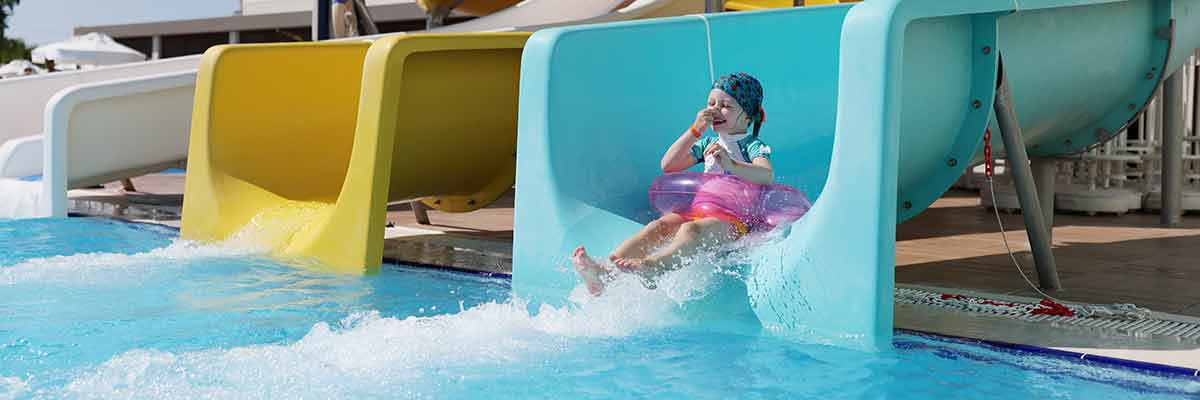 family things to do in sandusky ohio child sliding down a waterslide