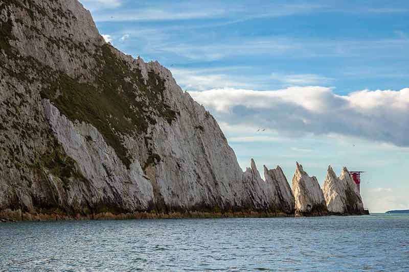 famous England landmarks Needles Isle of Wight