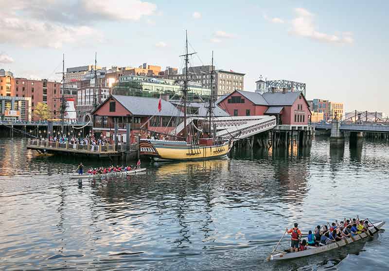famous boston landmark - Boston Tea Party Ships and Museum