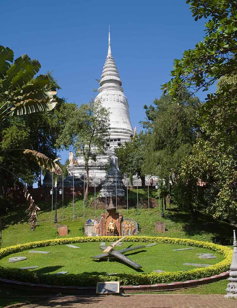 famous landmarks in cambodia Wat Phnom park