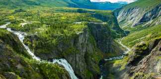 Voringfossen is a famous landmarks of norway