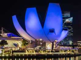 View Around Marina Bay At Dusk