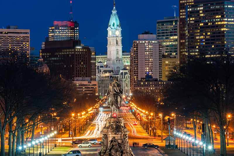 famous pennsylvania landmarks Philadelphia City Hall