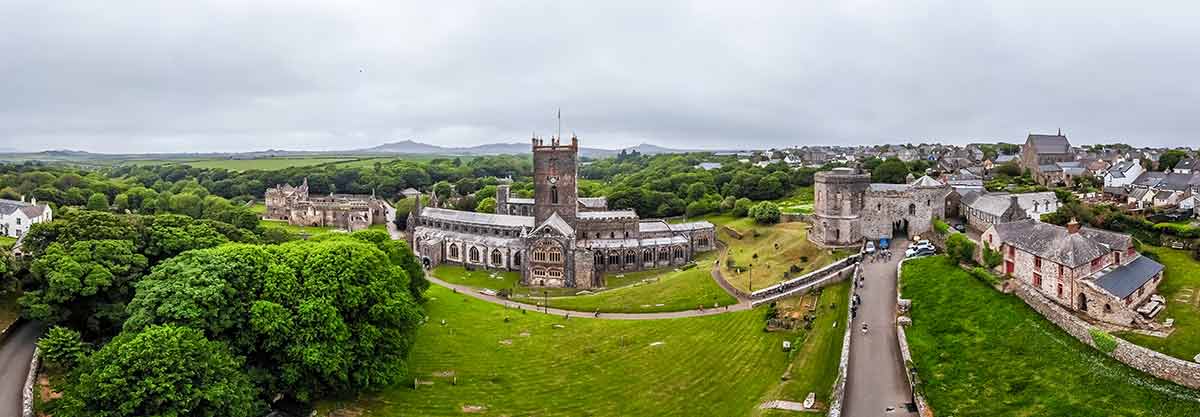 famous wales landmarks St David's Cathedral