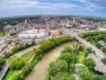20 Things To Do In Fargo Beyond The Movie References fargo aerial view of city and river