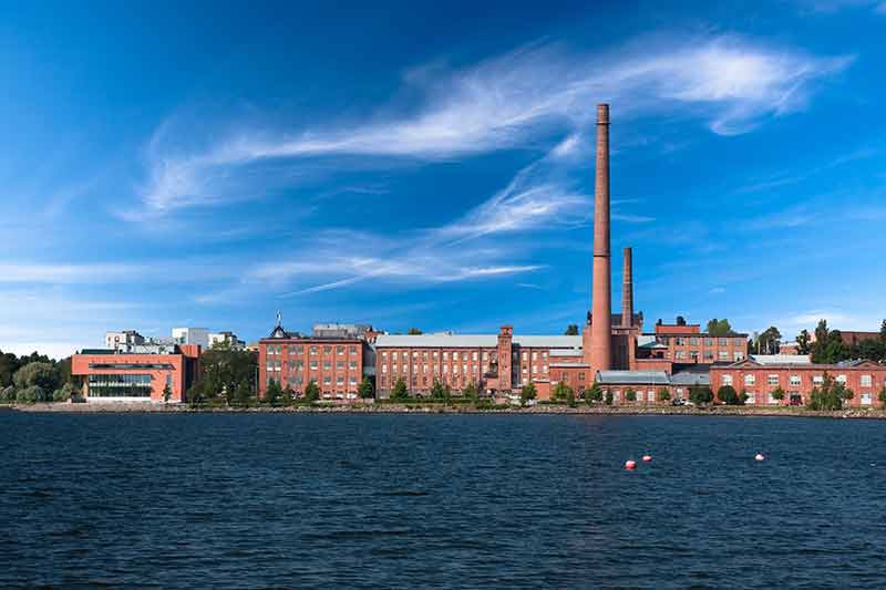 finland cities Vaasa industrial buildings and the university